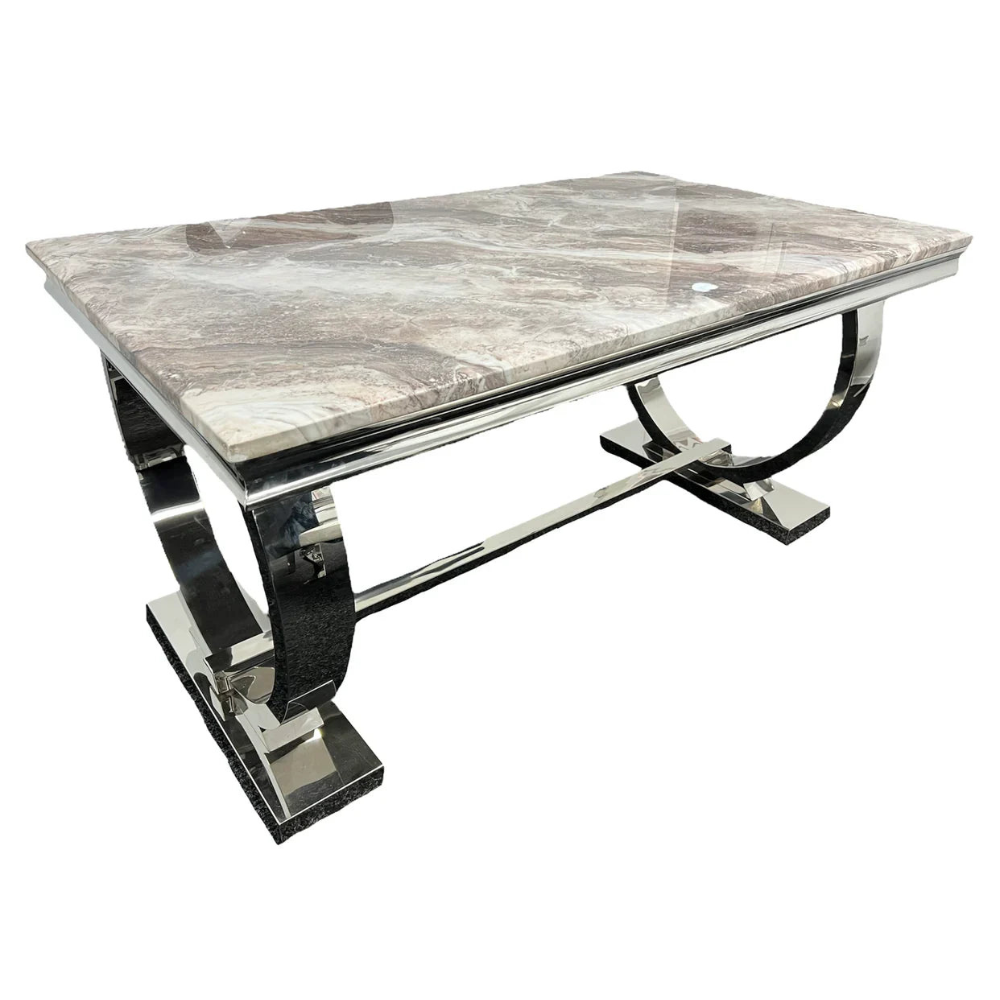 Chelsea Silver Luxury Marble Dinning Table