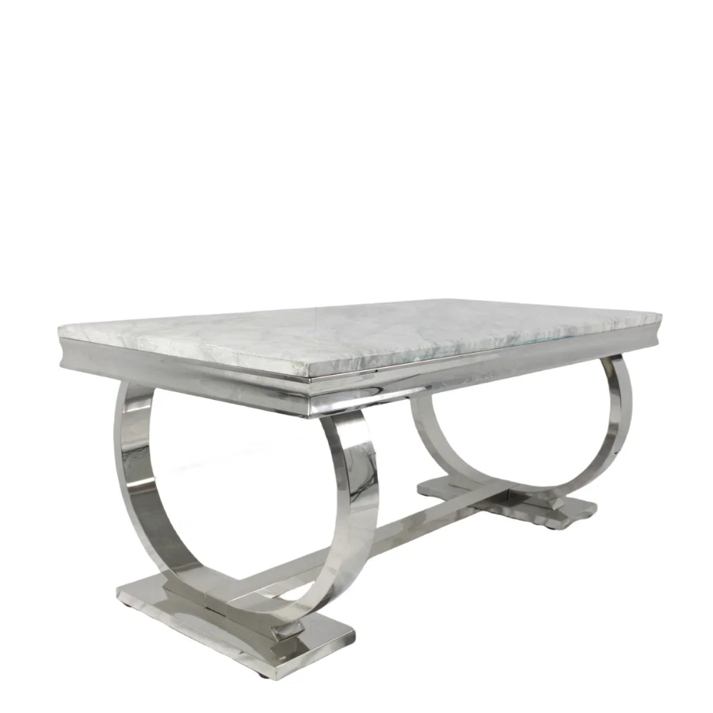 Chelsea Silver Luxury Marble Dinning Table