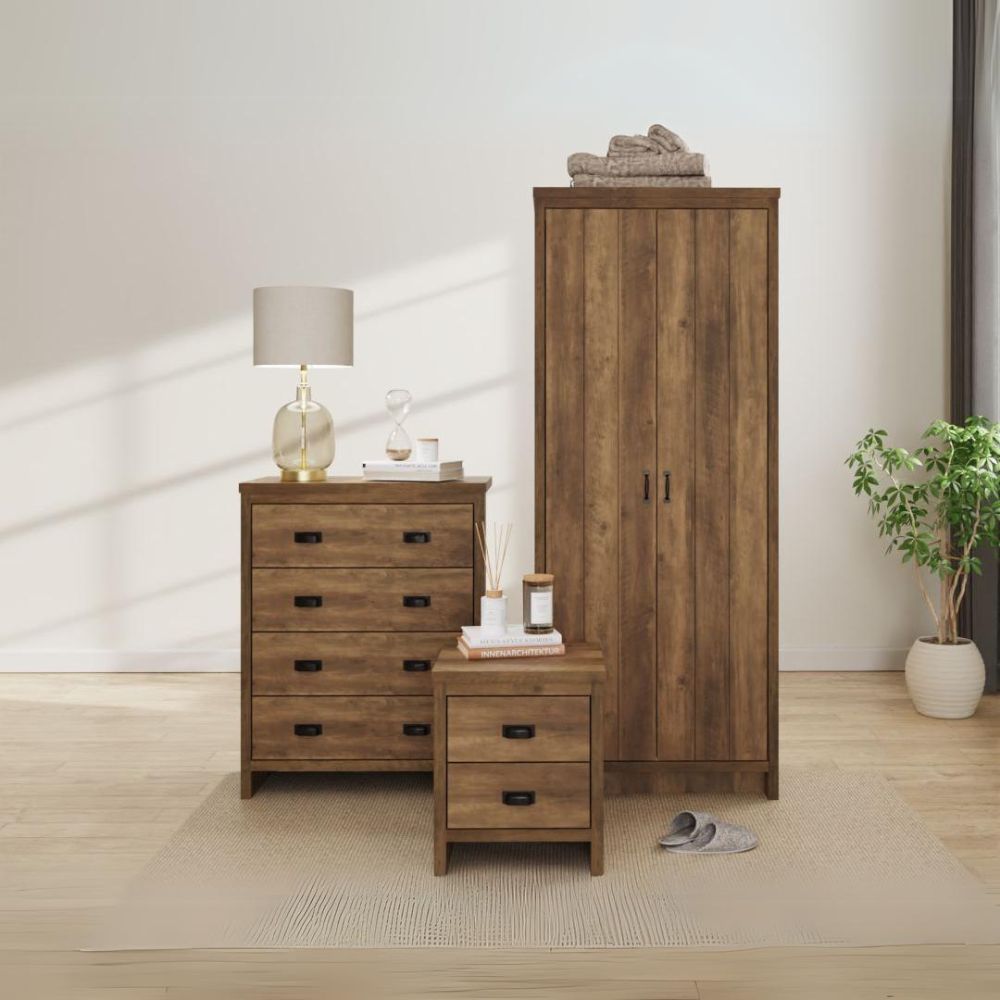 Boston 3 Piece Wardrobe Bedroom Set