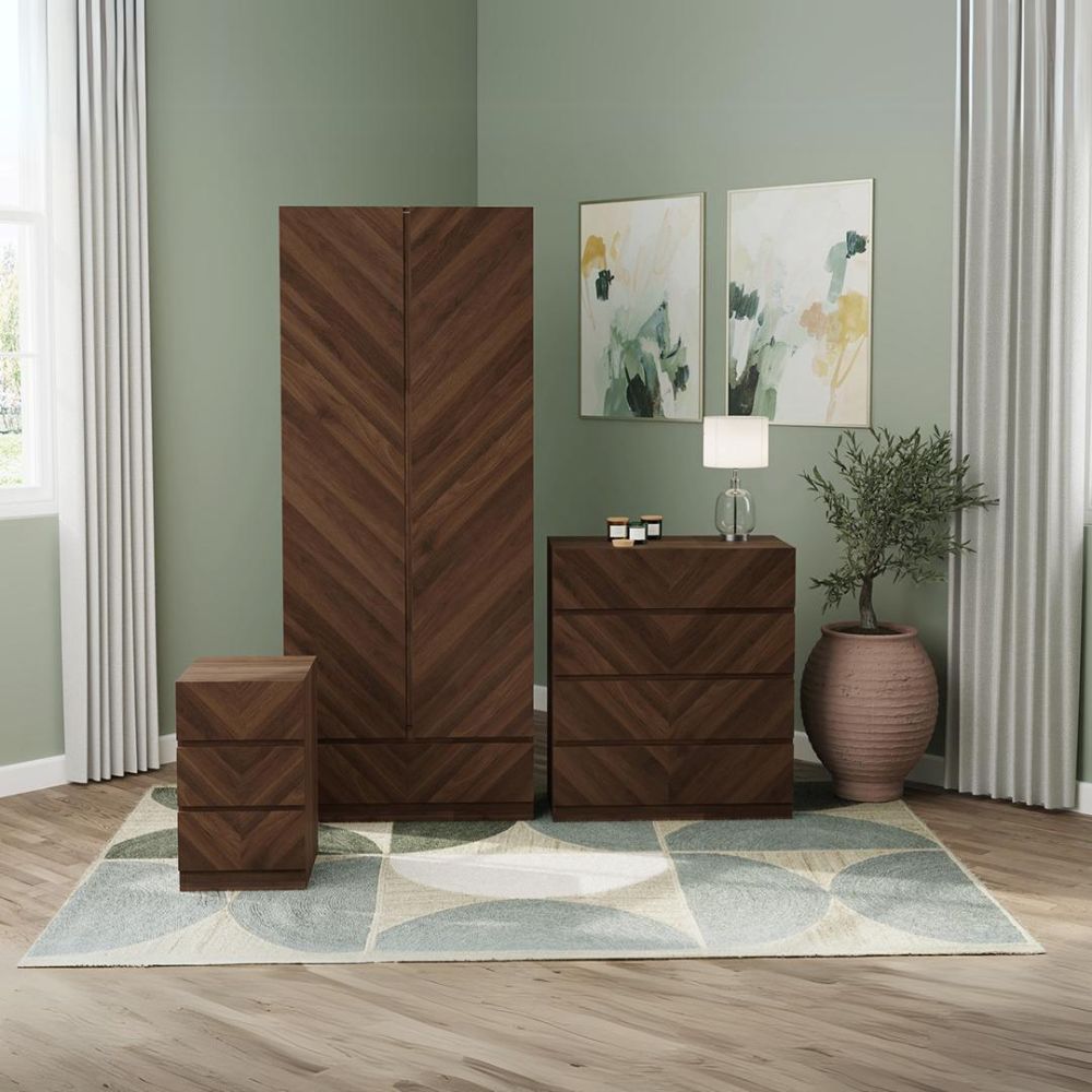 Catania 3 Piece Wardrobe Bedroom Set