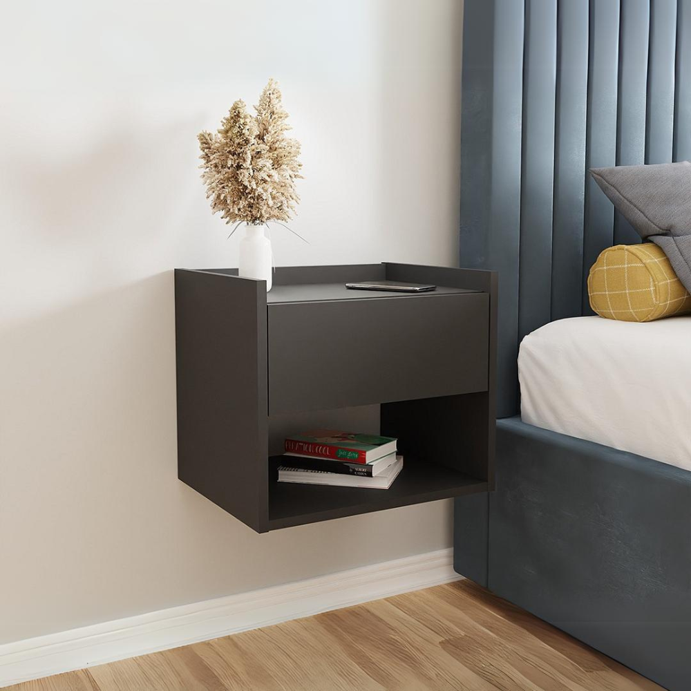 Harmony Wall Mounted Pair of Bedside Tables