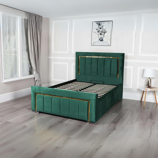 Ashley Vertical Golf Panel Slim Line Storage Bed