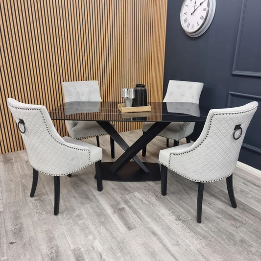 Bentley Black Leg Dining Chair in uk