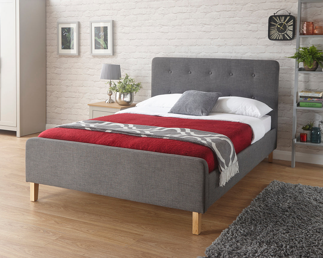 Ashbourne Fabric Bed - Furniture Local