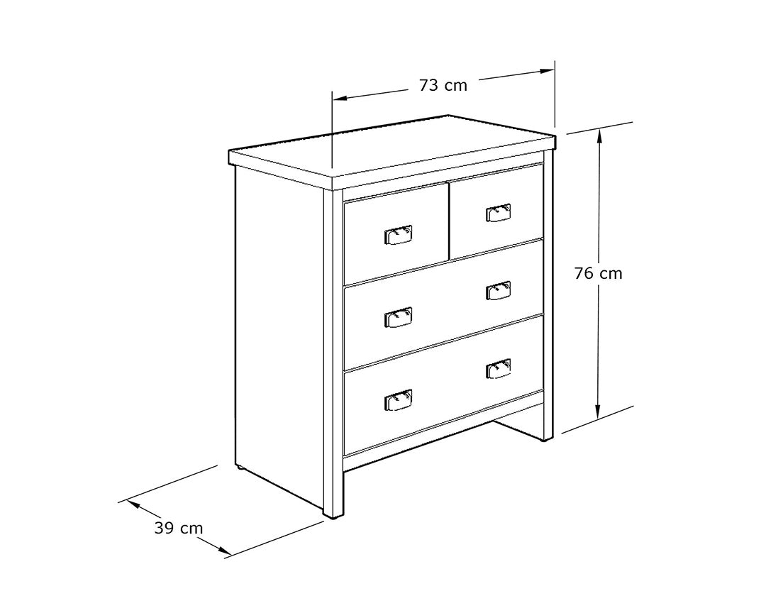 Boston 2+2 Drawer Chest