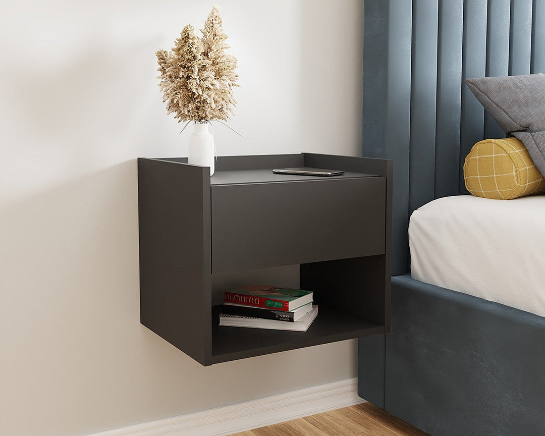 Harmony Wall Mounted Pair of Bedside Tables