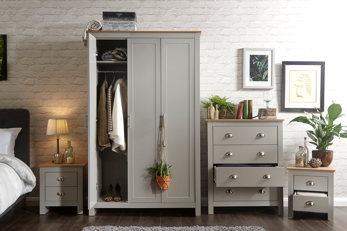 Lancaster 4 Piece Bedroom Wardrobe Set