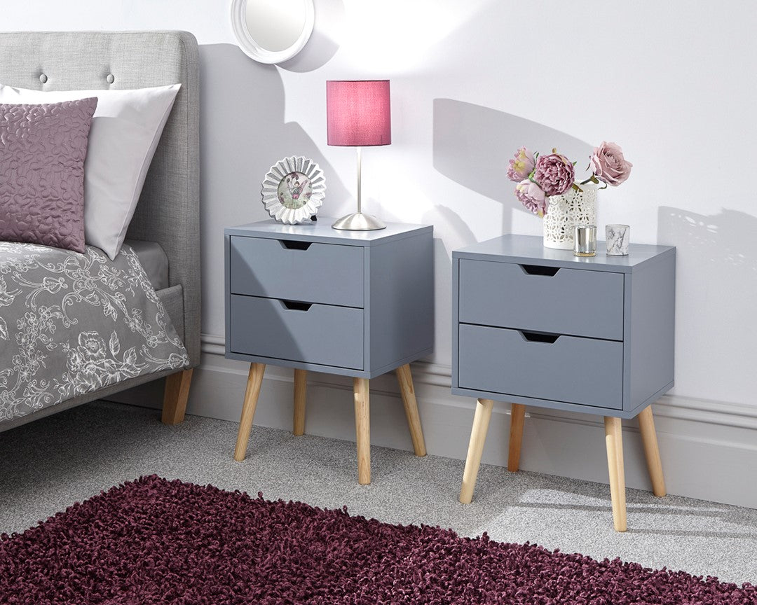 Nyborg 2 Drawer Bedside