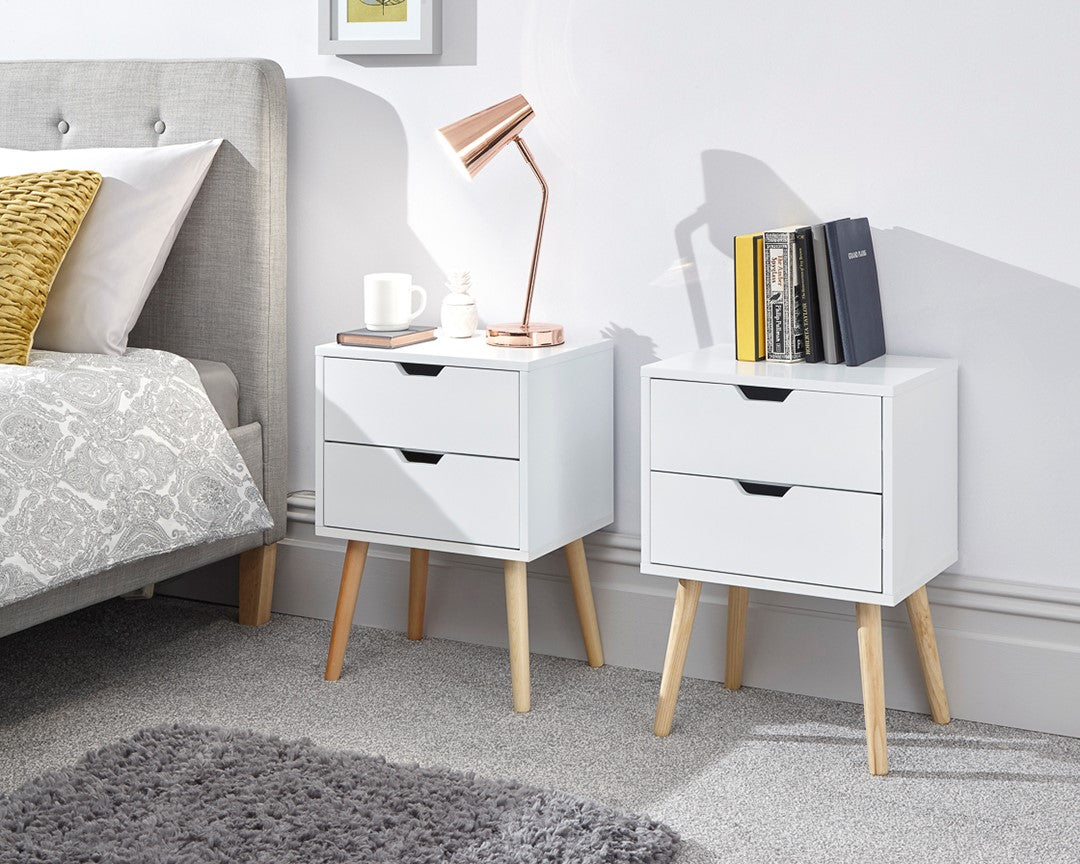 Nyborg 2 Drawer Bedside