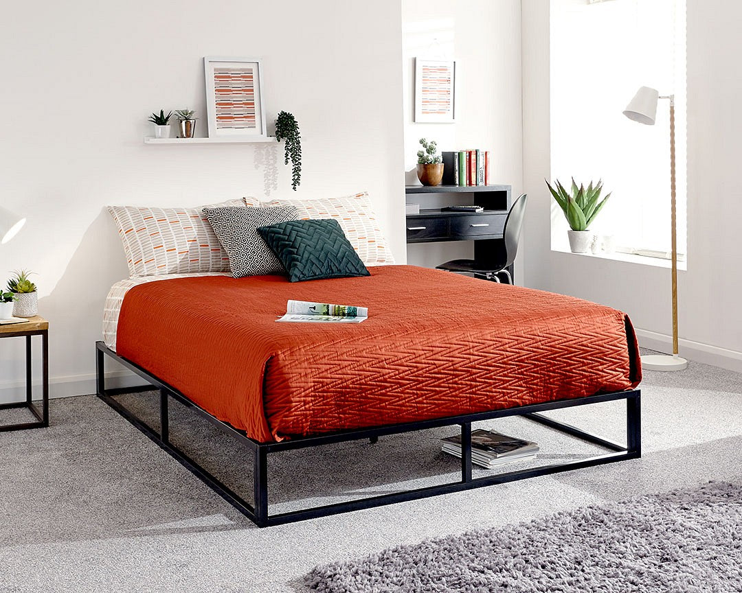 Platform Metal Bed Frame - Furniture Local